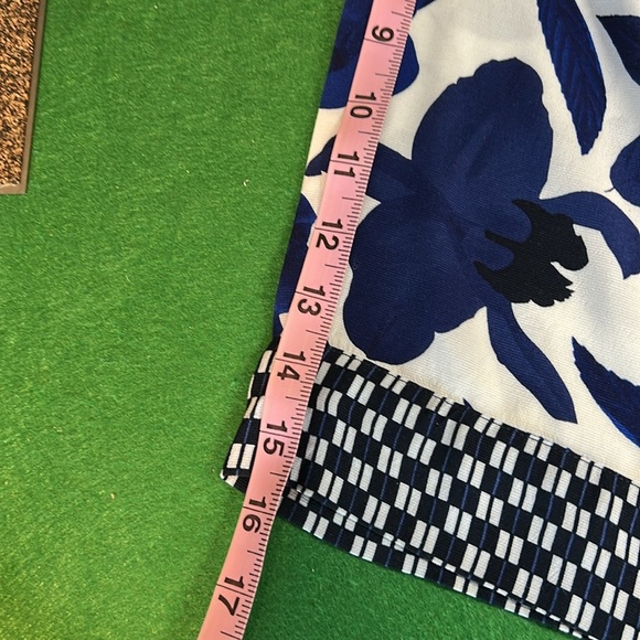 CABI BOTANICAL KIMONO STYLE TOPPER COVER UP BLUE/WHITE FLORAL PRINT SZ M/L - Picture 10 of 14